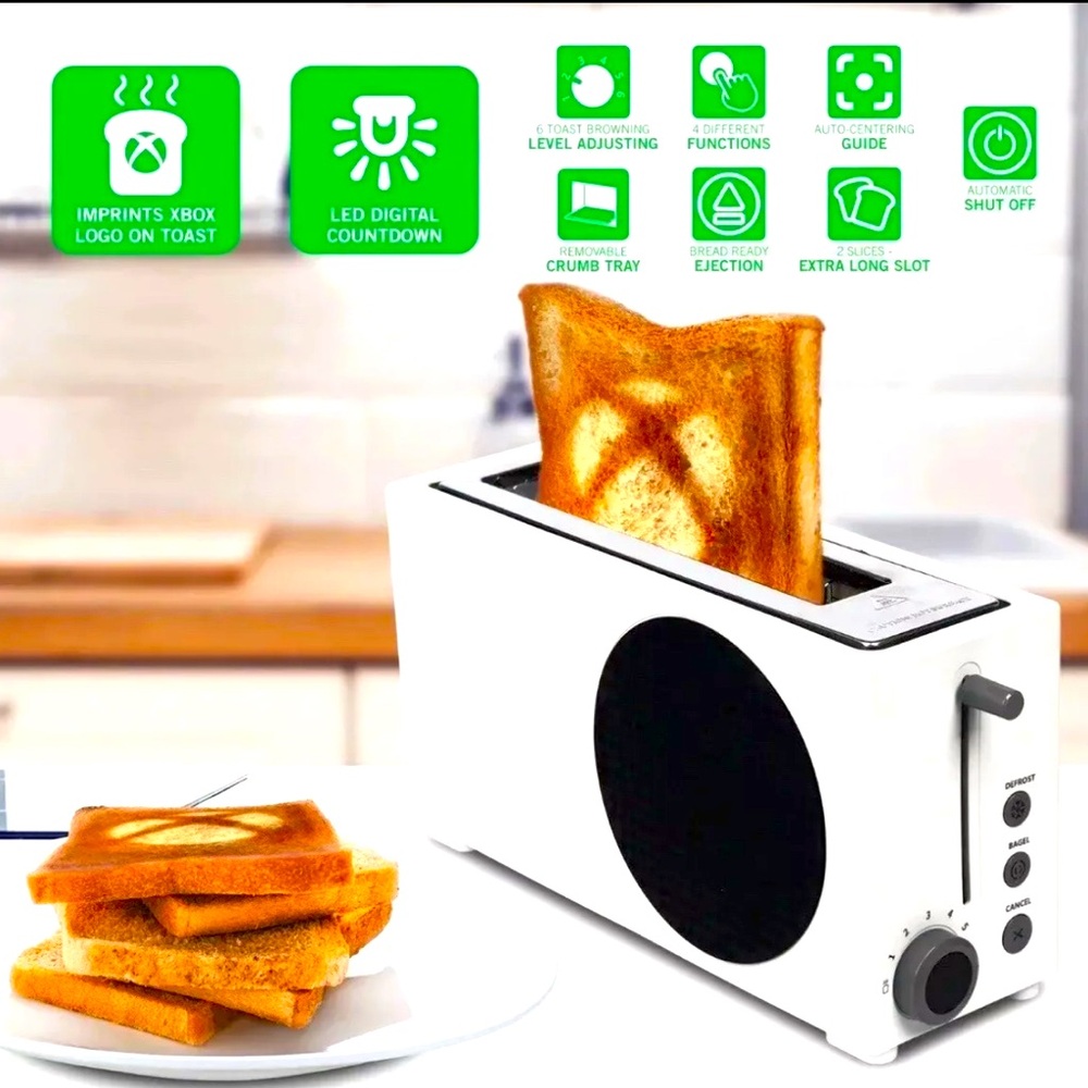 X box Modern White Toaster with LED Display - Picture 2 of 5